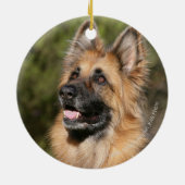 Long Hazard German Shepherd 1 Keramisch Ornament (Achterkant)
