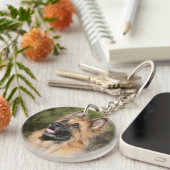 Long Hazard German Shepherd 1 Sleutelhanger (Voorkant Rechts)