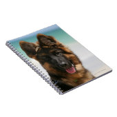 Long Hazard German Shepherd Beach Notitieboek (Rechterzijde)