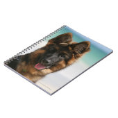 Long Hazard German Shepherd Beach Notitieboek (Linkerzijde)