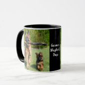 Long Hazard German Shepherd Dog and Puppy Mok (Voorkant links)