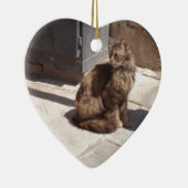 Long Hazard Persian Cat Petra Keramisch Ornament (Rechts)