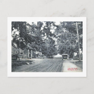 Long Hill Rd., Millington, Vintage van New Jersey Briefkaart