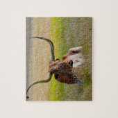 Long Horn Cattle Texas Jigsaw Puzzle (Vertical)