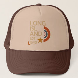 Long Island 1640 - Retro Starburst (Cream & Rust) Trucker Pet