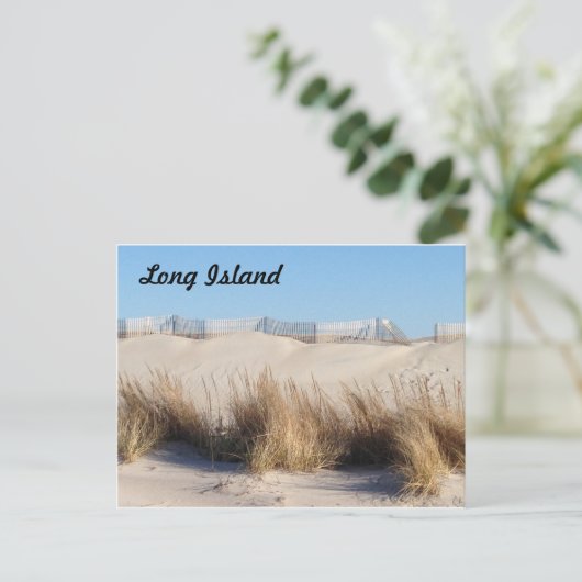 Long Island Beach Briefkaart (Staand voorkant)