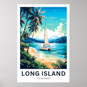 Long Island De Bahama's Reisprint Poster
