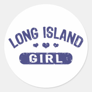 Long Island Girl Ronde Sticker