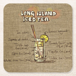 Long Island Ice Tea Illustration Onderzetter