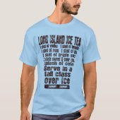 Long Island Ice Tea shirt - kies stijl en kleur (Voorkant)