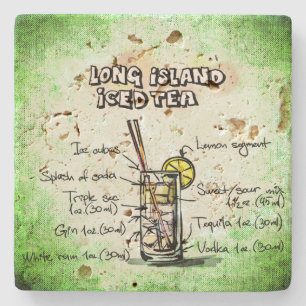 Long Island Iced Drink Recipe Stenen Onderzetter