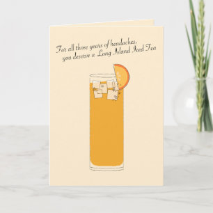 Long Island Iced Tea / Funny Vaderdag Card Kaart