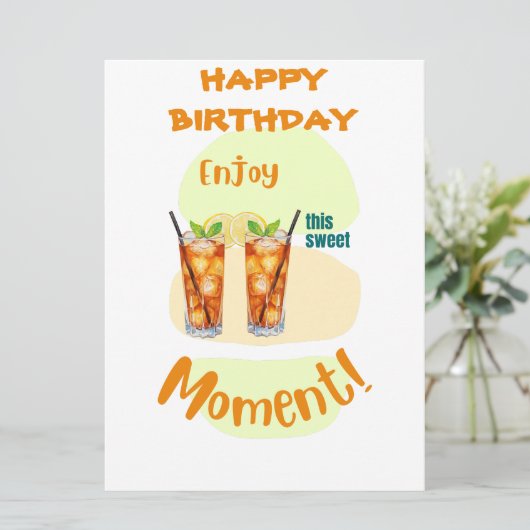 Long Island Iced Tea Geniet van zoet moment Aankondiging (Staand voorkant)