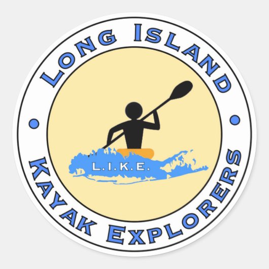 Long Island Kayak Explorers Auto Sticker (Voorkant)