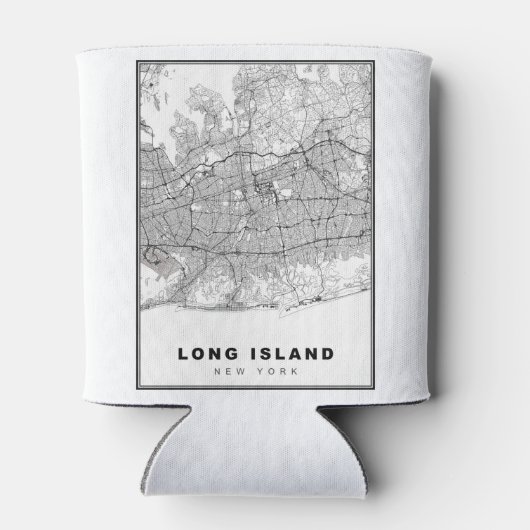 Long Island Map Blikjeskoeler (Achterkant)
