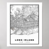 Long Island Map Poster (Voorkant)