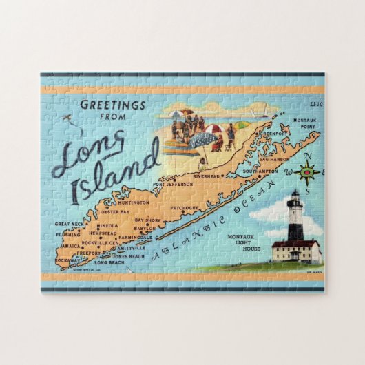 Long Island NY 11x14 Legpuzzel (Horizontaal)