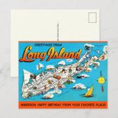Long Island, NY Gelegenheidspostkaart Briefkaart (Voorkant / Achterkant)