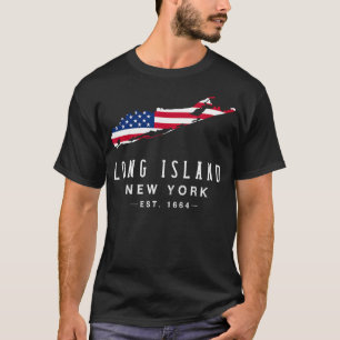 Long Island NY Souvenir T-shirt Inheemse Long Isla