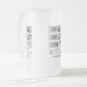 Long Island Railroad Safety Matglas Bierpul (Voorkant links)