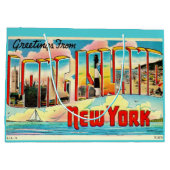 Long Island Retro Large Gift Bag Groot Cadeauzakje (Achterkant)
