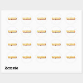 Long Island Retro tekst Ronde Sticker (Vel)