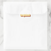 Long Island Retro tekst Ronde Sticker (Tas)