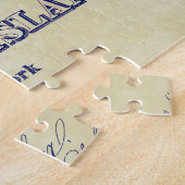 Long Island The Hampton Map Distress Legpuzzel (Zijkant)