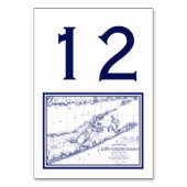 Long Island The Hamptons Map Kaart (Achterkant)