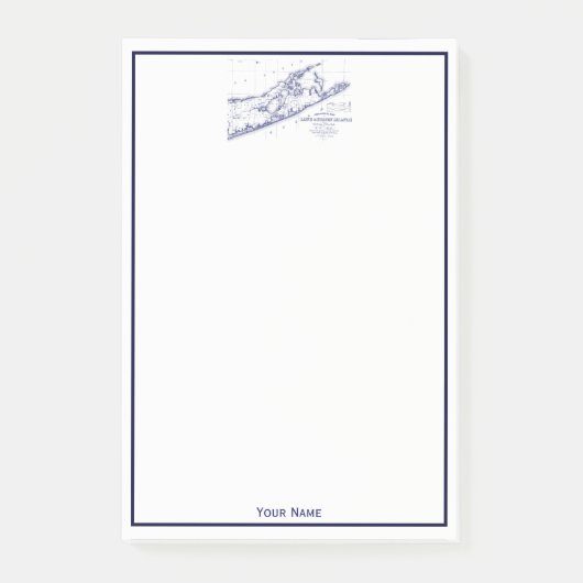 Long Island The Hamptons Map Post-it® Notes (Voorkant)