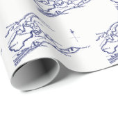 Long Island The Hamptons Map VC Cadeaupapier (Rol Hoek)