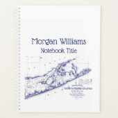 Long Island The Hamptons Map VC Planner (Voorkant)