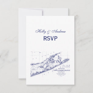 Long Island The Hamptons Map VC RSVP Kaartje