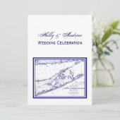 Long Island The Hamptons Map VC Wedding Kaart (Staand voorkant)