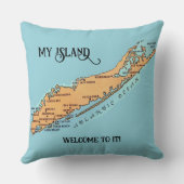 Long Island - Welkom  Kussen (Achterkant)