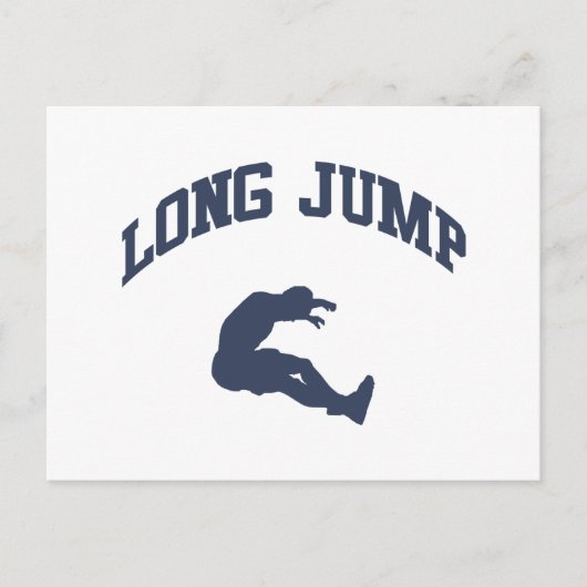 Long Jump Briefkaart (Voorkant)