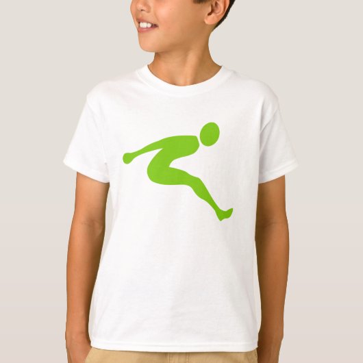 Long Jump - Martian Green T-shirt (Voorkant)