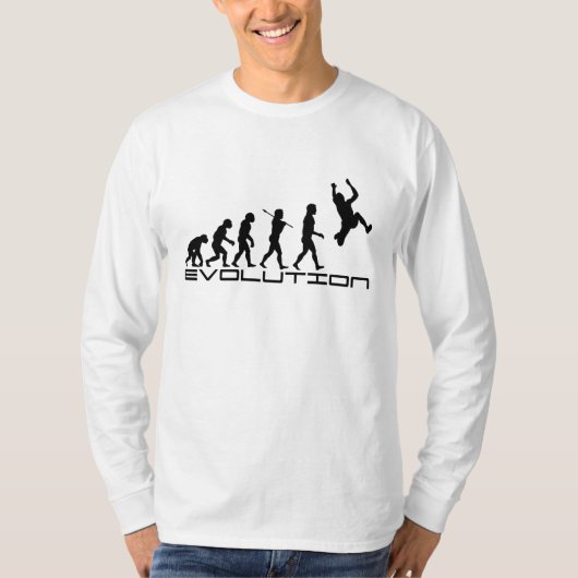 Long Jump Triple Jump Sport Evolution Art T-shirt (Voorkant)