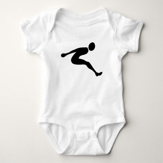 Long Jump — zwart Romper (Voorkant)