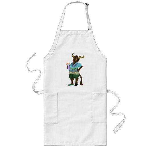 Long Krampus sur le tablier de vacances (Devant)
