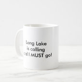 Long Lake is Calling - Snowschoenen Mok (Voorkant links)