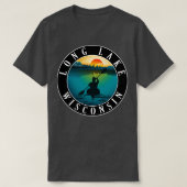 Long Lake Wisconsin Kayaking T-shirt (Design voorkant)
