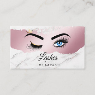 Long Lash Extension Make-up Artist Wink Eye Visitekaartje