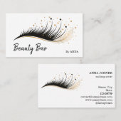 Long Lash Extension Make-up Feather Beauty Salon Visitekaartje (Voorkant / Achterkant)