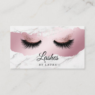 Long Lash Extension Makeup Artist Roos Gold Visitekaartje