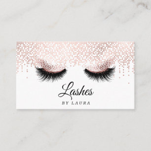Long Lash Extension Makeup Artist Roos Gold Visitekaartje