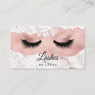 Long Lash Extension Makeup Artist Roos Gold Visitekaartje
