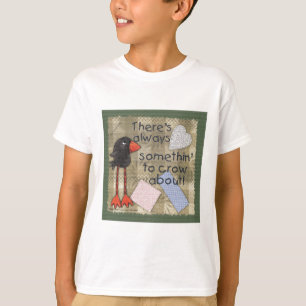 Long Legged Crow-Iets om over te kraaien T-shirt