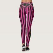 long leggings noir rose (Dos)