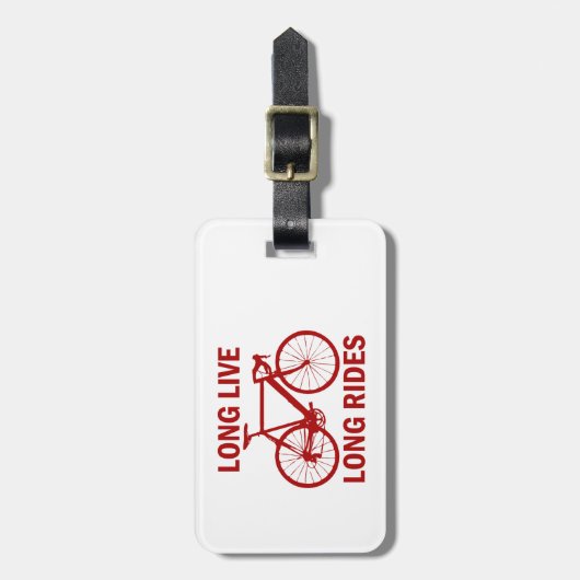 Long Live Long Rides Bagagelabel (Voorkant verticaal)